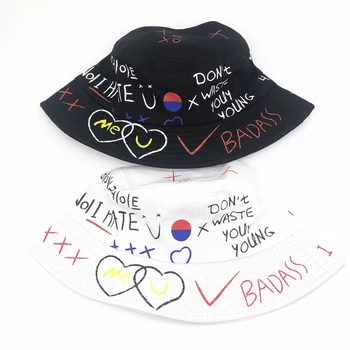 Unisex Harajuku Găleată Pălărie de Pescuit în aer liber Hip Hop Capac de Vara Barbati Pentru Pescar Pălărie Femei 2020 Os Nou Feminino