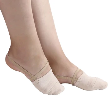 Jusenda Gimnastică Ritmică Toe Pantofi Moale Jumătate Șosete Tricotate Sala De Artă Accesorii Ginastica Elastic Dans Pantofi De Protecție