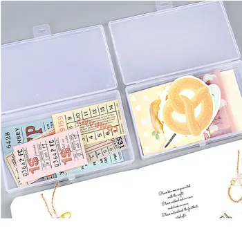 Mini Cutie de Depozitare din Plastic Papetărie Sortare Cutie Pentru Scrapbooking Caiete Pixuri Autocolante Student Cadou de birou accesorii de birou