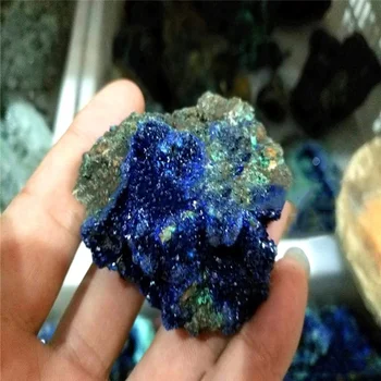 Naturale Azurit Malachit Geode Cristal Mineral Specimen Reiki Piatră De Colectie