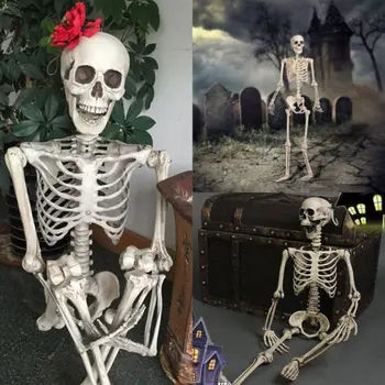 Halloween Prop Decor Schelet Complet De Dimensiunea Craniului Mână Viața Anatomia Corpului Model Decor