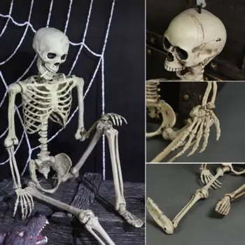 Halloween Prop Decor Schelet Complet De Dimensiunea Craniului Mână Viața Anatomia Corpului Model Decor