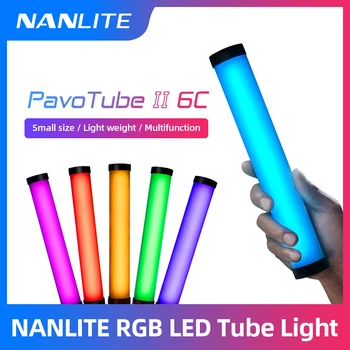 Nanguang Nanlite PavoTube II 6C LED RGB Lumina de Tub Handheld Portabil Fotografie de Iluminat Stick CCT Modul de Fotografii Video Soft Light