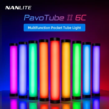 Nanguang Nanlite PavoTube II 6C LED RGB Lumina de Tub Handheld Portabil Fotografie de Iluminat Stick CCT Modul de Fotografii Video Soft Light