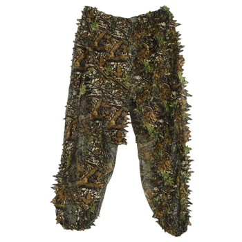 3D Frunze Adulți Costum Ghillie Woodland Camo/Camuflaj de Vânătoare Cerb în Urmărire