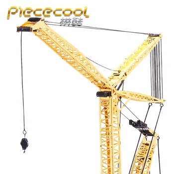 MMZ MODEL Piececool 3D Metal Puzzle Macara pe Șenile DIY Asambla Kituri Modelul P081-GK 3D DIY Tăiat cu Laser Model de puzzle jucarii