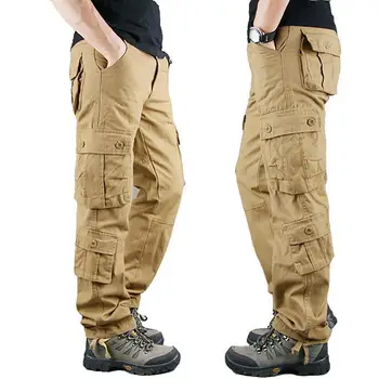 Rapid vinde salopete pantaloni pentru bărbați, casual de dimensiuni mari vrac direct tub Multi-Buzunar de lucru pantaloni rezistente la uzură în aer liber