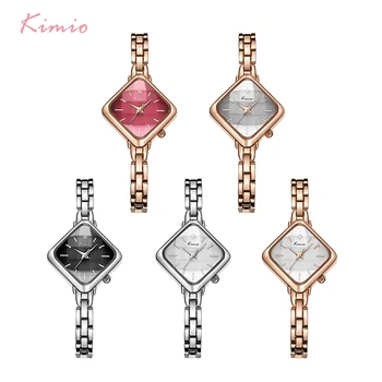 Kimio Brand Femeie Brățară Ceas Simplu Doamnelor Dreptunghi Rochie Cuarț Ceas Din Oțel Inoxidabil Trupa Încheietura Ceasuri Pentru Femei Ceas
