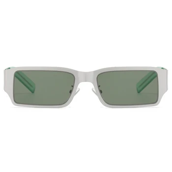 Peekaboo pătrat din oțel inoxidabil cadru ochelari de soare pentru barbati uv400 vara de sex masculin ochelari de soare pentru femei vintage 2021 metal de înaltă calitate