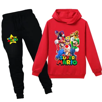 Moda Copii Băieți Fete Mario Bros Tricou Pulovere Catifea Hanorace cu Gluga Sport Topuri pentru Copii Cadou de Crăciun