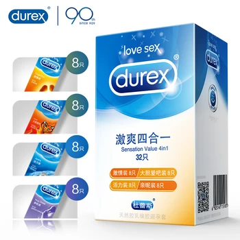 Durex 100buc/Pachet de Prezervative Amestecat 9 Tipuri de Sex Jucării Natural Latex de Cauciuc Lubrifiat Absolvă Adult Produse pentru Sex de sex Masculin metode Contraceptive