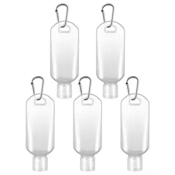 5pcs 50ml Reîncărcabile Sticle Cu Cârlig Agățat de Igienizare Recipiente de Sapun Spray Sticle Subpackaging Sticla (Culoare Aleatorii )