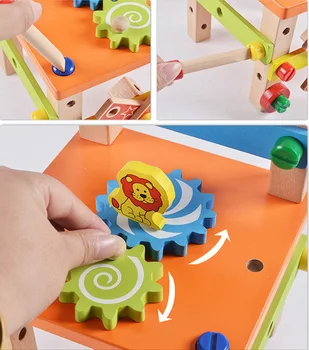 Copii Din Lemn Instrument De Asamblare Scaun Jucărie Educațională Multifuncțională Montarea Scaun Copil Jucărie De Învățare Inteligente Jucarii Montessori