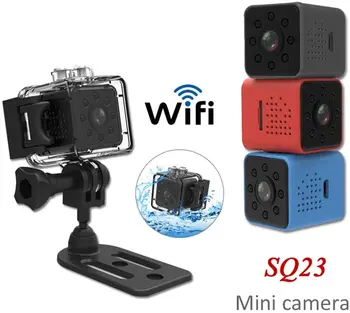 SQ23 Mini Cam WIFI Camera HD 1080P Viziune de Noapte Miscarii DVR Recorder Video Cu Impermeabil Shell Mici cam SQ23 Suport Ascu