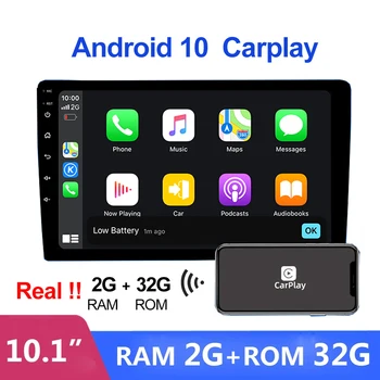 Android10 Android 9.1 2 Din Radio Auto Multimedia Video Player Apple CarPlay 10.1