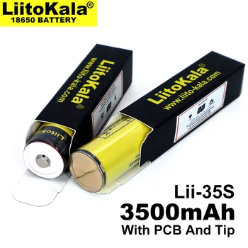 LiitoKala Lii-35S baterie 18650 3.7 V litiu-ion 3500mAh baterie cu litiu potrivit pentru lanterna PCB protecție