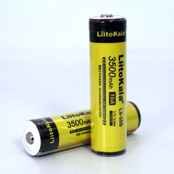 LiitoKala Lii-35S baterie 18650 3.7 V litiu-ion 3500mAh baterie cu litiu potrivit pentru lanterna PCB protecție