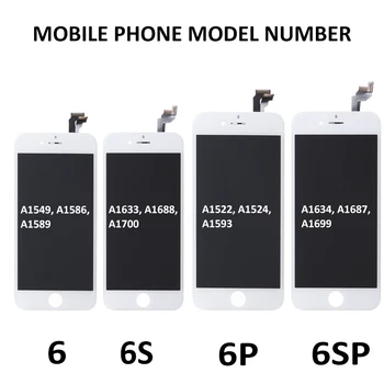 AAA Plin LCD de Asamblare Pentru iPhone 6 6S Plus Display LCD Cu Camera Buton Home Finalizat Pentru iPhone 6P 6SP Ecran Înlocuire