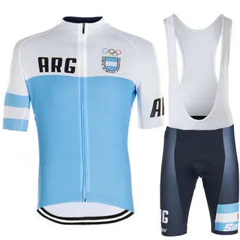 2020 Echipa Argentina Ciclism Jersey Set de Ciclism de Îmbrăcăminte pentru Bărbați Biciclete Rutier Tricouri Costum de Biciclete salopete pantaloni Scurți MTB Uniformă Maillot Culotte