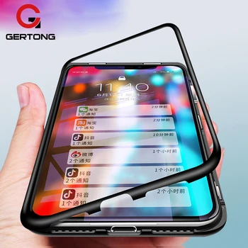 GerTong Magnetic De Adsorbție Caz Flip Pentru OnePlus 6 Plus 6 Oneplus6 1+6 A6000 360 Plin Capac Caz Telefon Pungi Conque Fundas