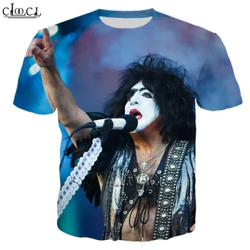 CLOOCL Metal Rock KISS Trupa T Shirt de Imprimare 3D Tricou Barbati Femei Casual Harajuku Hip Hop de Moda Streetwear Pulover Picătură de Transport maritim