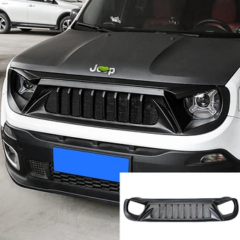 Pasăre Furios negru Stil Gratar Pentru Jeep Renegade-2018 Upgrade de Admisie a Aerului de Styling ABS Grila Bara Fata Protector