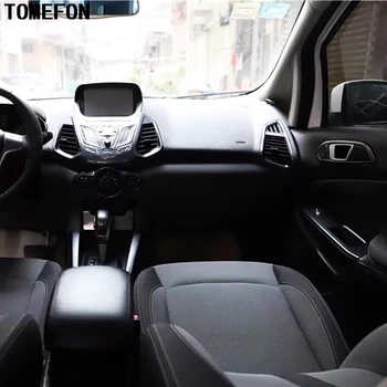 Pentru Ford Ecosport 2013-2017 ABS Fibra de Carbon Vopsea Volan Viteze Cotiera Panou Interior Mâner Interior Kit Accesorii