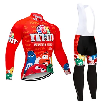 2020 Echipa Pro Bărbați/Femei Maneca Lunga Jersey Ciclism Salopete Pantaloni Set Ropa Ciclismo Invierno Biciclete Imbracaminte Biciclete MTB Jersey Uniformă
