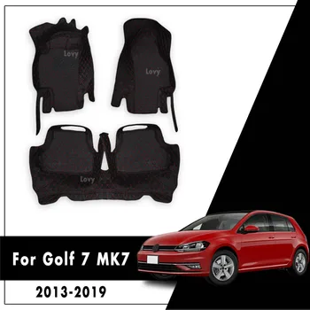 Auto Covorase Pentru Golf 7 MK7 2013 2016 2017 2018 2019 Personalizate, Covoare din Piele rezistenta la apa Covor Pentru Volkswagen vw