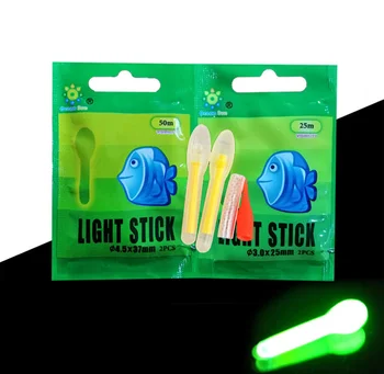 50packs/lot Pescuit de Noapte bastoane de Lumină Bec Forma Chimică Luminos Glow Stick pescuit de Noapte accesorii în aer liber Instrument B412
