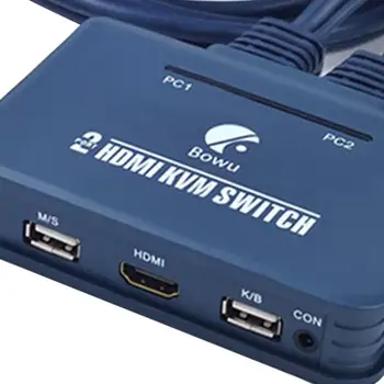 HDMI Switch KVM Butonul de Comutare Port USB Cu Cablu Pentru Monitor, Tastatură, Mouse Usb, Hdmi Manual Switch Kvm