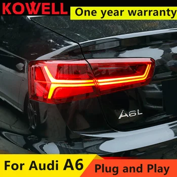 KOWELL styling auto Pentru Audi A6 stopuri 2012 2013 2016 pentru A6 lumini spate auto dedicat lumina led stop de asamblare