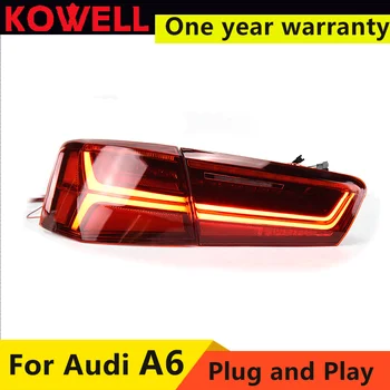 KOWELL styling auto Pentru Audi A6 stopuri 2012 2013 2016 pentru A6 lumini spate auto dedicat lumina led stop de asamblare