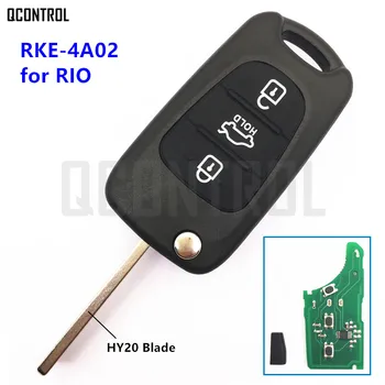 QCONTROL de Intrare fără cheie de la Distanță Cheie pentru KIA Rio RKE-4A01 sau RKE-4A02 cu Cheie Lama HY20