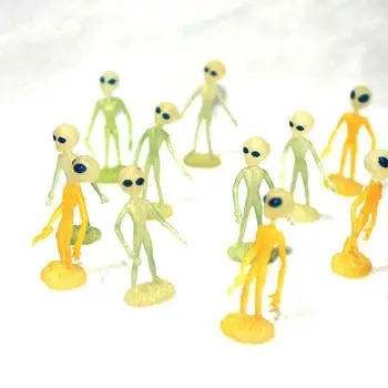 Mini PVC Luminos aliensModel Jucării figura 4 cm ,10 buc/set
