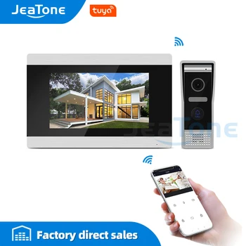 Jeatone 7 Inch Touch Screen, WiFi IP Interfon Video pentru Vila Sprijin Tuya Inteligent App de Control de la Distanță cu Înregistrare de Detectare a Mișcării