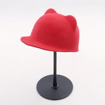 Ultima moda părinte-copil pălărie pălărie pălărie Fedora pălărie fată copil pur pisică ureche formale palarie Mickey Desene animate capac