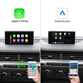Carlinkit Wireless Apple CarPlay și Android Auto din 2009 până în 2018 Pentru Audi Q7 7 8 8.4 inch Suport Airplay Mirrorlink IOS14 Harta Muzica