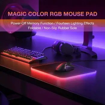 Gaming Mouse Pad RGB Mari Mouse Pad Mare Gamer Mouse-ul Mat de Calculator Mousepad Led Backlight Suprafata Mause Pad Tastatură Birou Mat