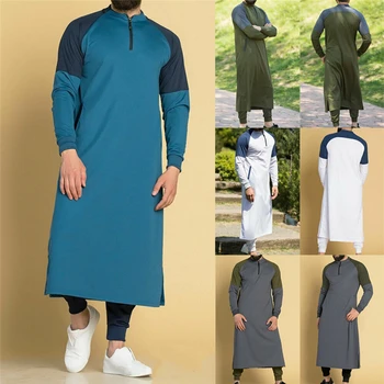 Bărbații Musulmani Rochii De Oameni Jubba Echipa Arabă Islamică Îmbrăcăminte Orientul Mijlociu Arab Abaya Dubai Lungi Robe Tradiționale Caftan Haina De Sus
