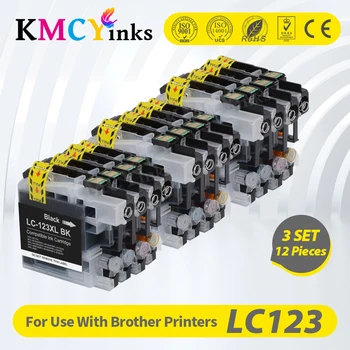 KMCYinks Pentru Brother LC123 XL Compatibil Cartuș de Cerneală MFC-J4510DW, MFC-J4610DW Printer Cartuș de Cerneală LC 123 MFC-J4410DW J4710DW