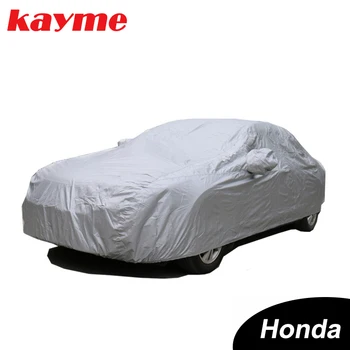 Kayme Auto Complet Acoperă de Praf în aer liber, piscină Interioară UV Zăpadă Rezistent de Protecție solară Capac din poliester universal pentru Honda
