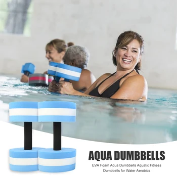 2 buc EVA Spuma Aqua Gantere pentru Aerobic de Apă Automata Piscina Float Acvatice Bara Pentru Apă Yoga de Fitness