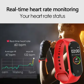 Bărbați Ceas Electronic Femei Monitor de Ritm Cardiac Bluetooth Impermeabil Mesaj Memento Apel Copii Ceasuri Android IOS + Curea