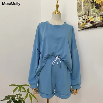 MosiMolly Tricou Casual Femei Seturi De Lounge Confortabil Purta Tricoul Pulovere Două Bucăți, Seturi Sport Uzura