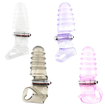 A16 Degetul Vibratoare Maneca Pentru Femei Masturbator Vibrații masaj Sex Instrumente Pentru Degete Sexo Pasarica G Spot Vagin Jucărie pentru Adulți