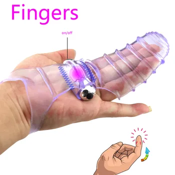 A16 Degetul Vibratoare Maneca Pentru Femei Masturbator Vibrații masaj Sex Instrumente Pentru Degete Sexo Pasarica G Spot Vagin Jucărie pentru Adulți