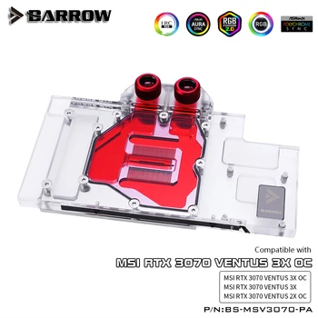 Barrow RTX 3070 GPU Apă, Bloc pentru MSI 3070 VENTUS, Plin de Acoperire de 5v ARGB GPU Cooler, BS-MSV3070-PA