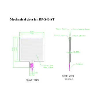 RP-S40-ST Înaltă Precizie Film Subțire Senzor de Presiune Senzor de Forță de Inteligent High-end Scaun 20g-10kg