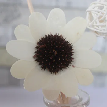 50pcs/lot 65mm de Floarea-soarelui Handmake Flori Artificiale Parfum de Acasă Ulei Reed Diffuser Decor Natural de Flori False